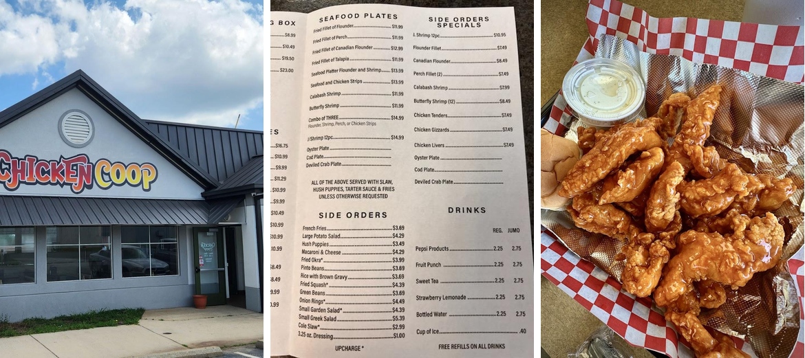 Chicken Coop Menu