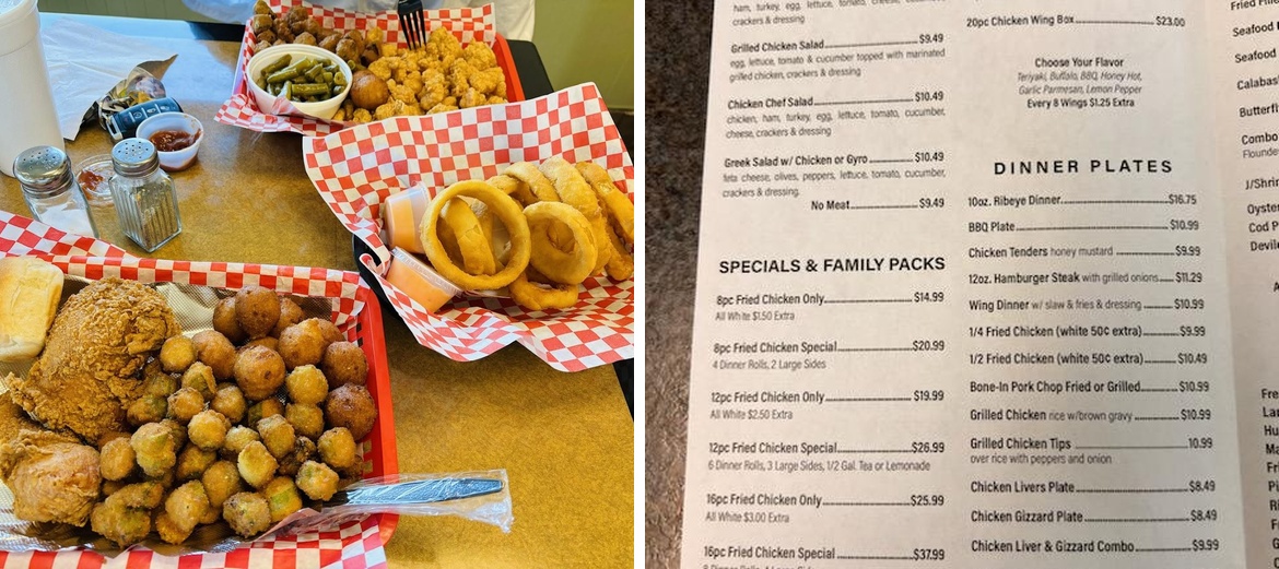 Chicken Coop Menu
