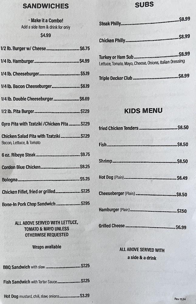 Chicken Coop Menu image 1